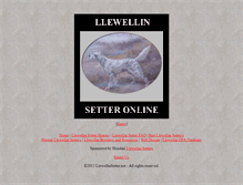 Tablet Screenshot of llewellinsetter.net